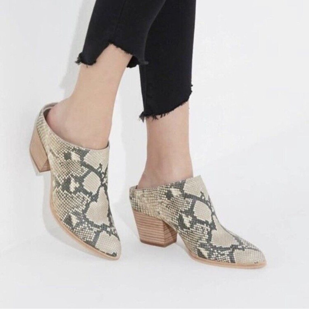 Dolce Vita Roya Snake Print‎ Mules
